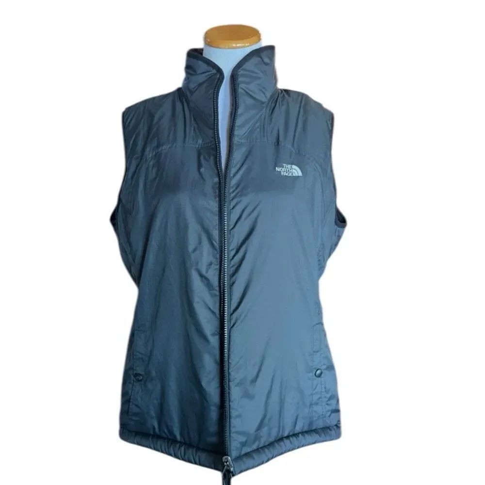Womens The North Face Reversible Black Outdoor Vest - Sz L